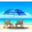 Пляжный зонт с наклоном Umbrella Anti-UV от УФ излучения Ø200 см синий 127-12527282 Кременчук