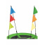 Садова гойдалка - гніздо Outtec XXL з прапорцями зелений Полтава