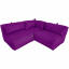 Безкаркасний модульний диван Блек Кутовий Tia-Sport (sm-0704-3) фіолетовий Оріхів