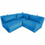 Безкаркасний модульний диван Блек Кутовий Tia-Sport (sm-0704-4) блакитний Вінниця
