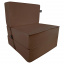 Бескаркасное кресло раскладушка Tia-Sport Поролон 210х80 см (sm-0920-26) коричневый Надворная