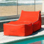 Лежак вуличний Tia-Sport Sunbrella прямокутний 180х80х80 см оранжевий (sm-0686) Костопіль