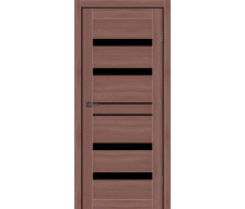 Дверне полотно MS Doors GEORGIA 90см дуб класичний чорне скло