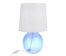 Настольная лампа в современном стиле с абажуром Brille 60W TL-180 Синий