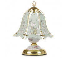 Настольная лампа классическая с абажуром Brille 60W TL-115 Золотистый