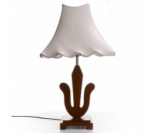 Настольная лампа минимализм с абажуром Brille 60W TL-14 Коричневый