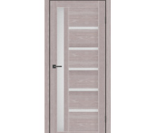 Дверное полотно MS Doors ORLEAN 60см дуб серый стекло сатин
