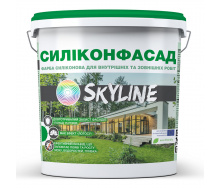 Краска фасадная силиконовая Силиконфасад с эффектом лотоса SkyLine 7 кг Белый