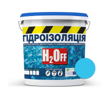 Гидроизоляция универсальная акриловая мастика краска Skyline H2Off Голубая 24 кг