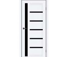 Дверное полотно MS Doors ORLEAN 70см арктик черное стекло