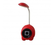 Лампа-нічник настільна світлодіодна на акумуляторі Hoz Гра в Кальмара квадрат 750 mAh Червоний (2372-11)