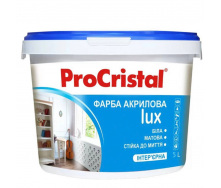 Краска акриловая интерьерная Ирком ProCristal Lux IP-233 5 л Белая матовая