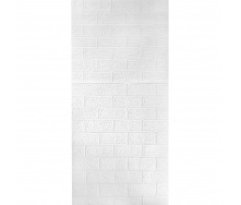 Самоклеющаяся 3D панель Sticker Wall под белый кирпич в рулоне 3080x700x3мм (R001-3)