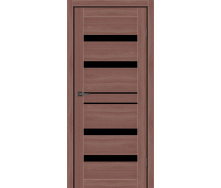 Дверне полотно MS Doors GEORGIA 60см дуб класичний чорне скло
