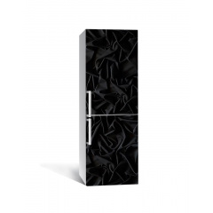 Наклейка на холодильник Zatarga «Чёрный бархат» 650х2000 мм виниловая 3Д наклейка декор на кухню самоклеящаяся Дубно