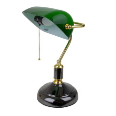 Настольная лампа в современном стиле Brille 60W MTL-52 Черный Кропивницький