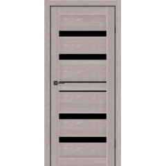Дверне полотно MS Doors GEORGIA 80 см Дуб сірий чорне скло Суми