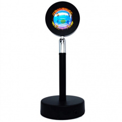 Проекційна настільна LED лампа RIAS Sunset Lamp YY-8086 "Захід сонця" USB 7W (3_01498) Стрий