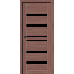 Дверне полотно MS Doors GEORGIA 90см дуб класичний чорне скло Вінниця
