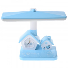 Настольная лампа с часами для детской Brille 11W TP-008 Голубой Одеса