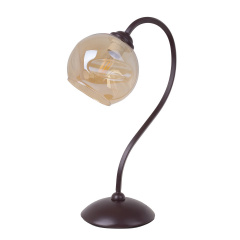 Настольная лампа в современном стиле Brille 60W BL-587 Черный Виноградів