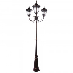 Вуличний ліхтар Brille GL-03 Коричневий у класичному стилі Чернігів