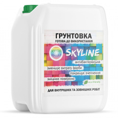 Акриловая грунтовка глубокопроникающая готовая к применению SkyLine 10л Белый Ивано-Франковск
