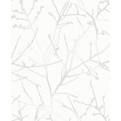 Виниловые обои на флизелиновой основе Graham & Brown Simplicity 33-275 Белый-Серый Запорожье