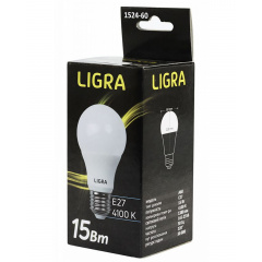 Светодиодная лампа LIGRA А60 15W 4100K E27 (LGR-1524-60) Харків