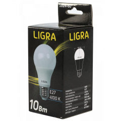Светодиодная лампа LIGRA А60 10W 4100K E27 (LGR-1024-60) Обухов
