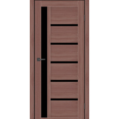 Дверное полотно MS Doors ORLEAN 80см дуб класичний чорное скло Одесса
