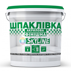 Шпаклевка акриловая финишная, готовая к применению для внутренних и наружных работ SkyLine Белоснежная 16 кг Дніпро