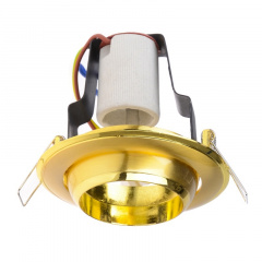 Поворотный точечный светильник Brille 60W RO-50 Золотистый 161252 Стрий