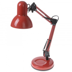 Настольная лампа в современном стиле офисная Brille 40W MTL-23 Красный Херсон