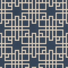 Вінілові шпалери на флізеліновій основі Rasch Kimono 409253 Синій-Бежевий Київ