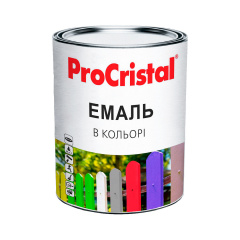 Емаль акрилова кольорова Ирком ProCristal IР-116 Чорний RAL 9005 0.8 л Новояворівськ
