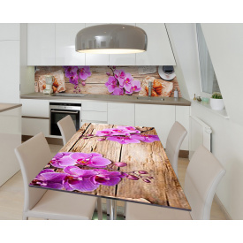 Наклейка 3Д виниловая на стол Zatarga «Лучшее утро» 650х1200 мм для домов, квартир, столов, кофейн, кафе