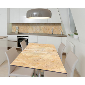 Наклейка 3Д вінілова на стіл Zatarga «Мармурові плити» 600х1200 мм для будинків, квартир, столів, кав'ярень