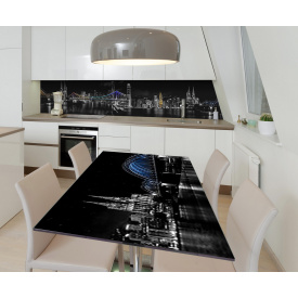 Наклейка 3Д виниловая на стол Zatarga «Радужный мост» 650х1200 мм для домов, квартир, столов, кофейн, кафе