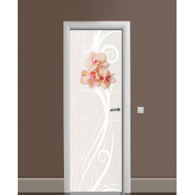 Наклейка на дверь Zatarga «Милая скромность» 650х2000 мм виниловая 3Д наклейка декор самоклеящаяся