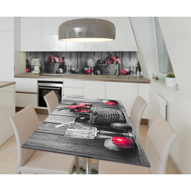 Наклейка вінілова на стіл Zatarga  "Натюрморт 3Д" 600х1200 мм