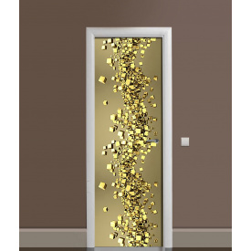 Наклейка на дверь Zatarga "Золото 3Д" 650х2000 мм