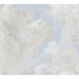 Вінілові шпалери на флізеліновій основі A.S.Creation History of Art 37649-3 Сірий-Блакитний