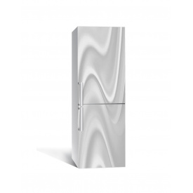 Наклейка на холодильник Zatarga «Белые разводы» 650х2000 мм виниловая 3Д наклейка декор на кухню самоклеящаяся