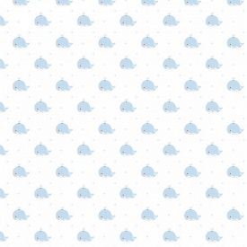 Бумажные детские обои ICH Dandino Lullaby 223-1 0.53 х 10.05 м Бело-Голубой