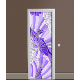 Наклейка на дверь Zatarga "Фиолетовый Витраж" 650х2000 мм