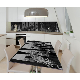 Наклейка вінілова на стіл Zatarga  "Париж" 600х1200 мм