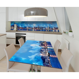 Наклейка 3Д виниловая на стол Zatarga «Тайные ночи» 650х1200 мм для домов, квартир, столов, кофейн, кафе
