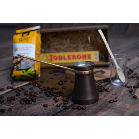 Подарочный набор кофе с туркой ЛИОН Gorillas Market 120мл (Патина)