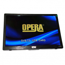 Портативный телевизор Opera OP-1420 14.4" HDMI Т2 Black (3_03579)